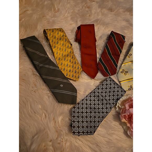 Lot Of Mixed Brand Neck Tie Men's 9pc - Picture 2 of 10
